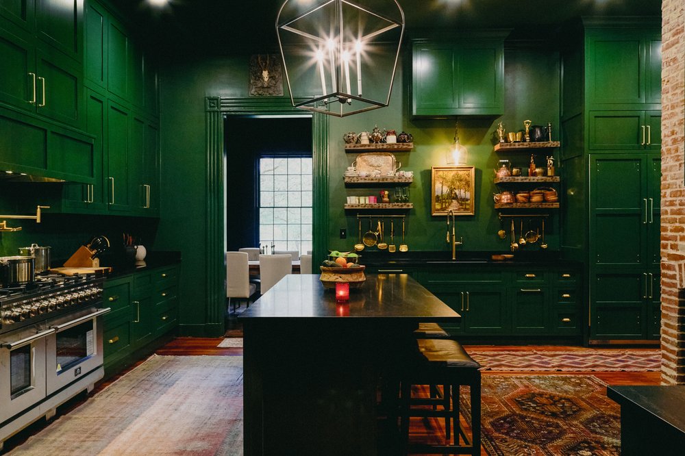 Spacious modern kitchen equipped for preparing large family meals